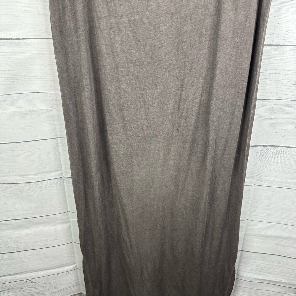 Cloth & Stone Womens size Large Cold Shoulder Midi Dress Gray Beachy Coastal - Picture 7 of 9